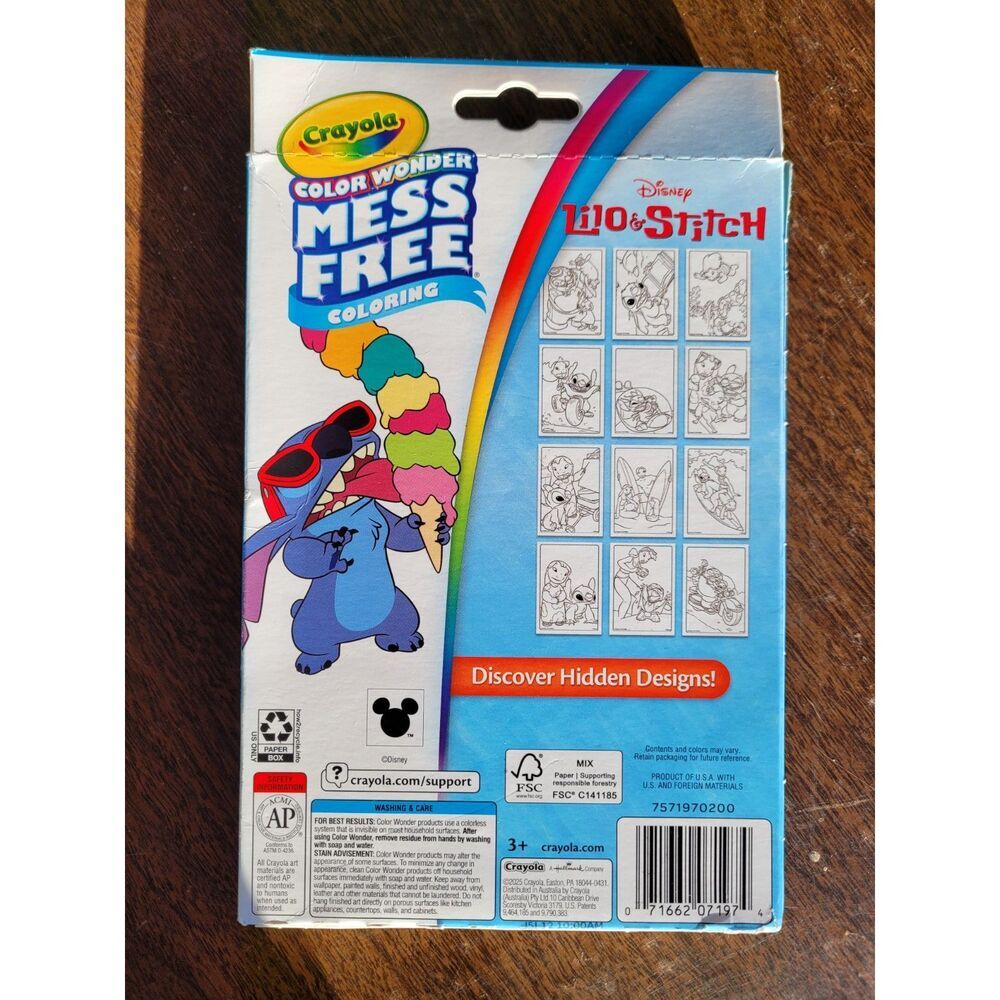Crayola-Lilo and Stitch Color Wonder Mess Free pianting and Marker set - Picture 2 of 3